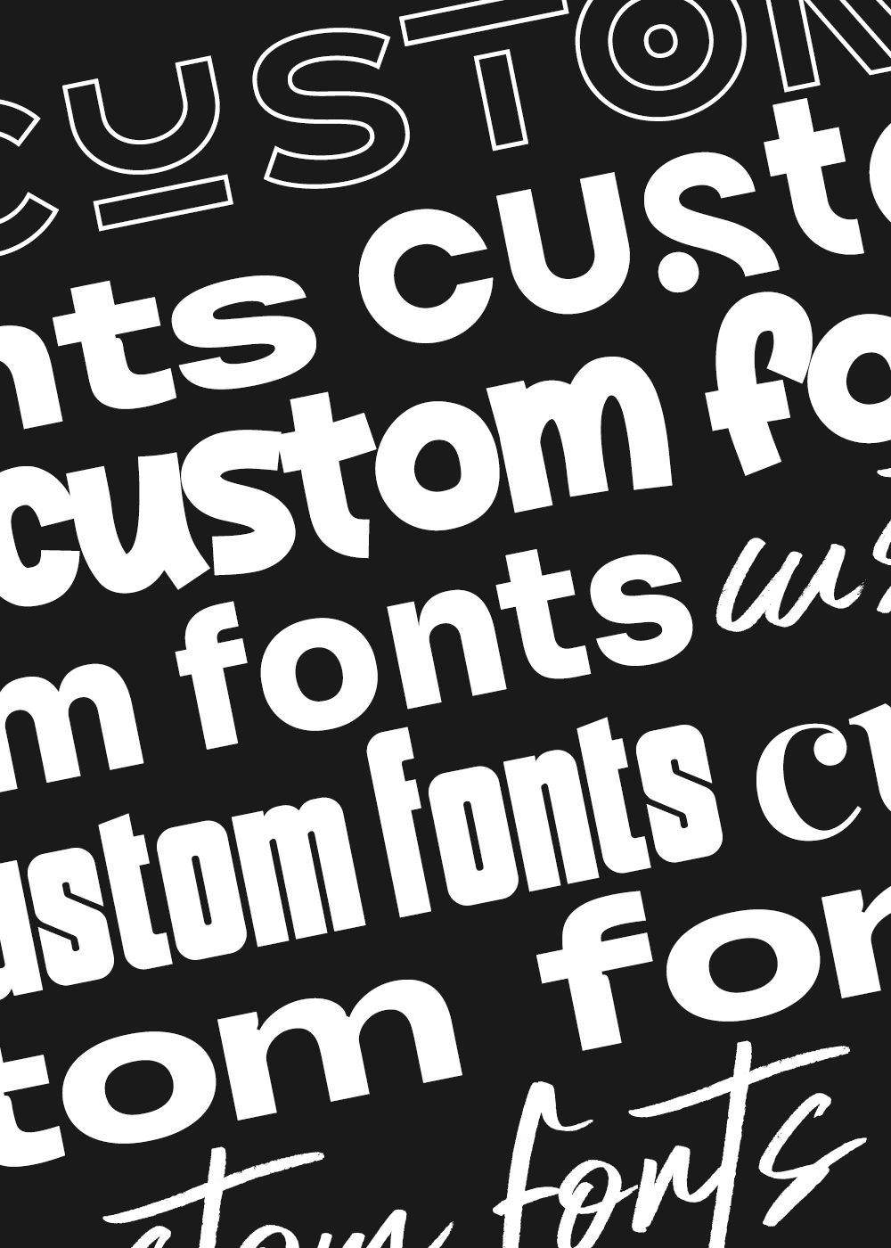 Custom font design by BrandWork Digital